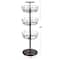 Household Essentials 38" Brown 3-Tier Revolving Shoe Tree
